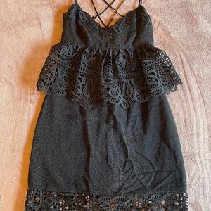 Black cocktail dress